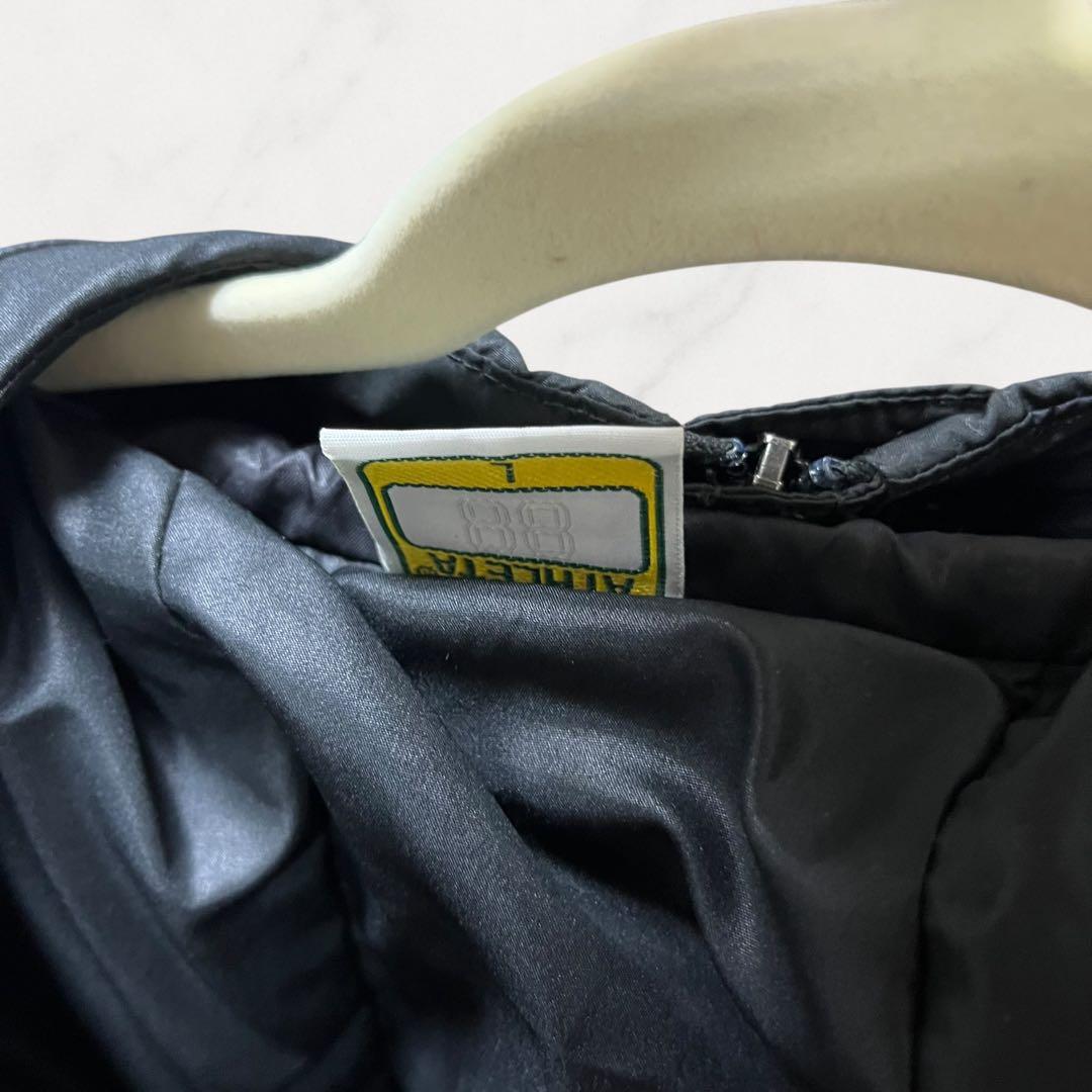 S☆ATHLETA ベンチコート 黒 Lサイズサッカーフットサルフード付き