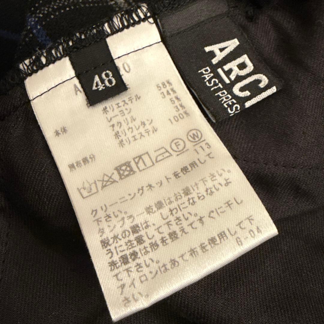 【美品】ARCHIVIO アルチビオ ゴルフパンツ メンズ チェック柄 [48〕