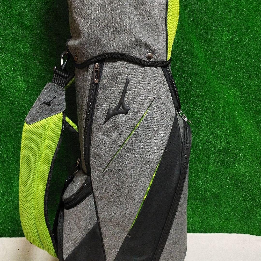 Mizuno キャディバッグ グレー/グリーン 状態 良好