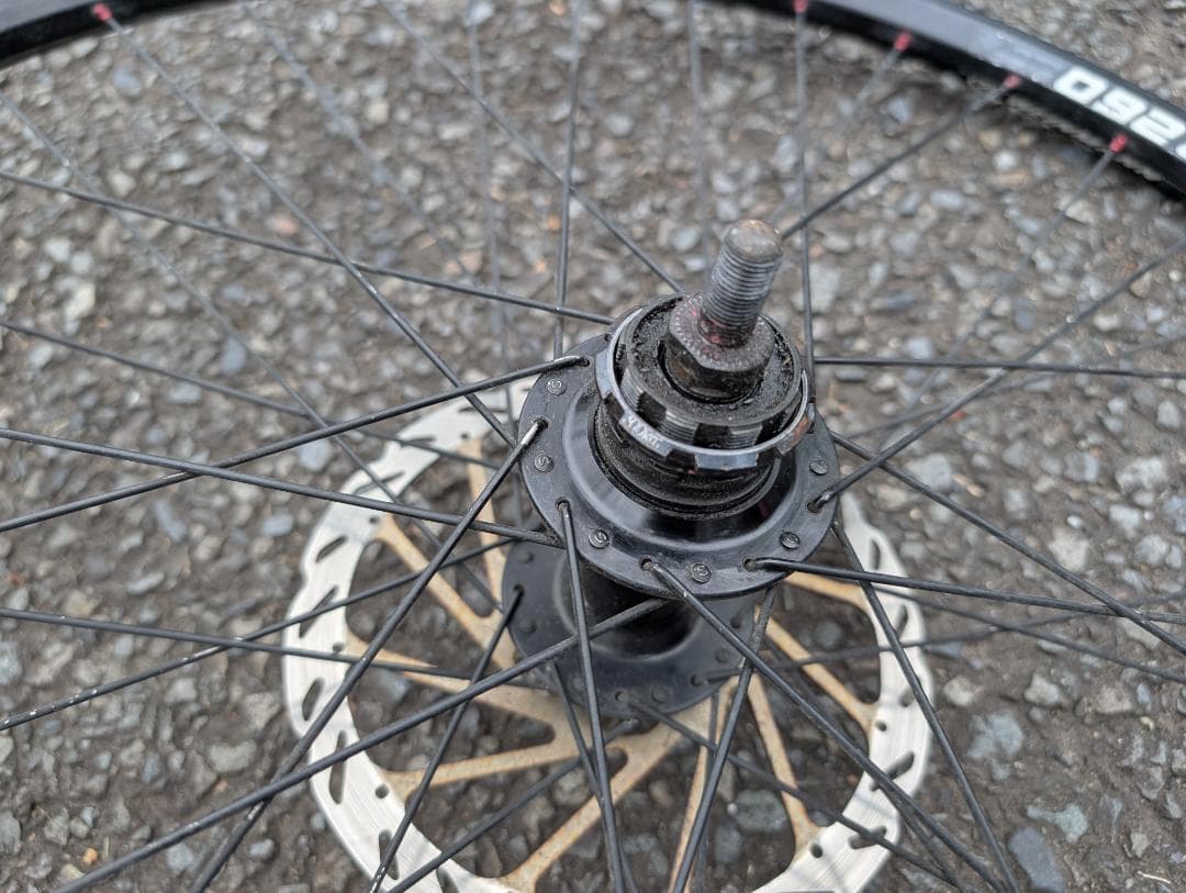26インチ 完組 ホイール 前後 single speed ナット止め