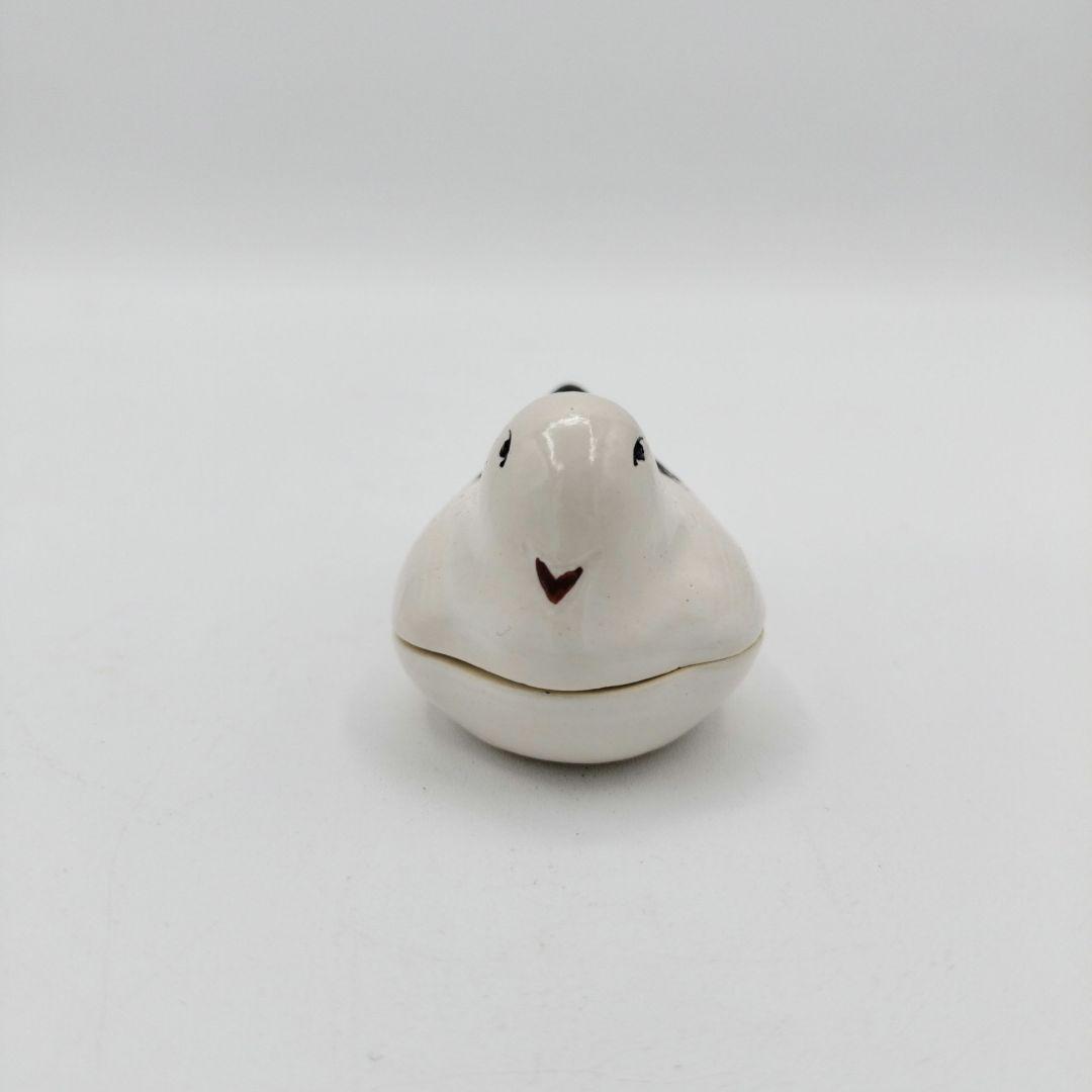 607　香合　都鳥　平安　陶楽　茶道具　小物入れ　古物　茶道