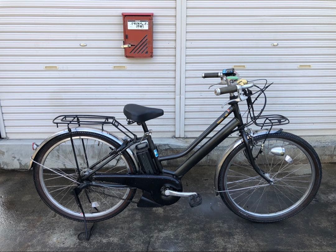 ヤマハ最新機種電動アシスト自転車pas Mina26インチブラックアルミボディー