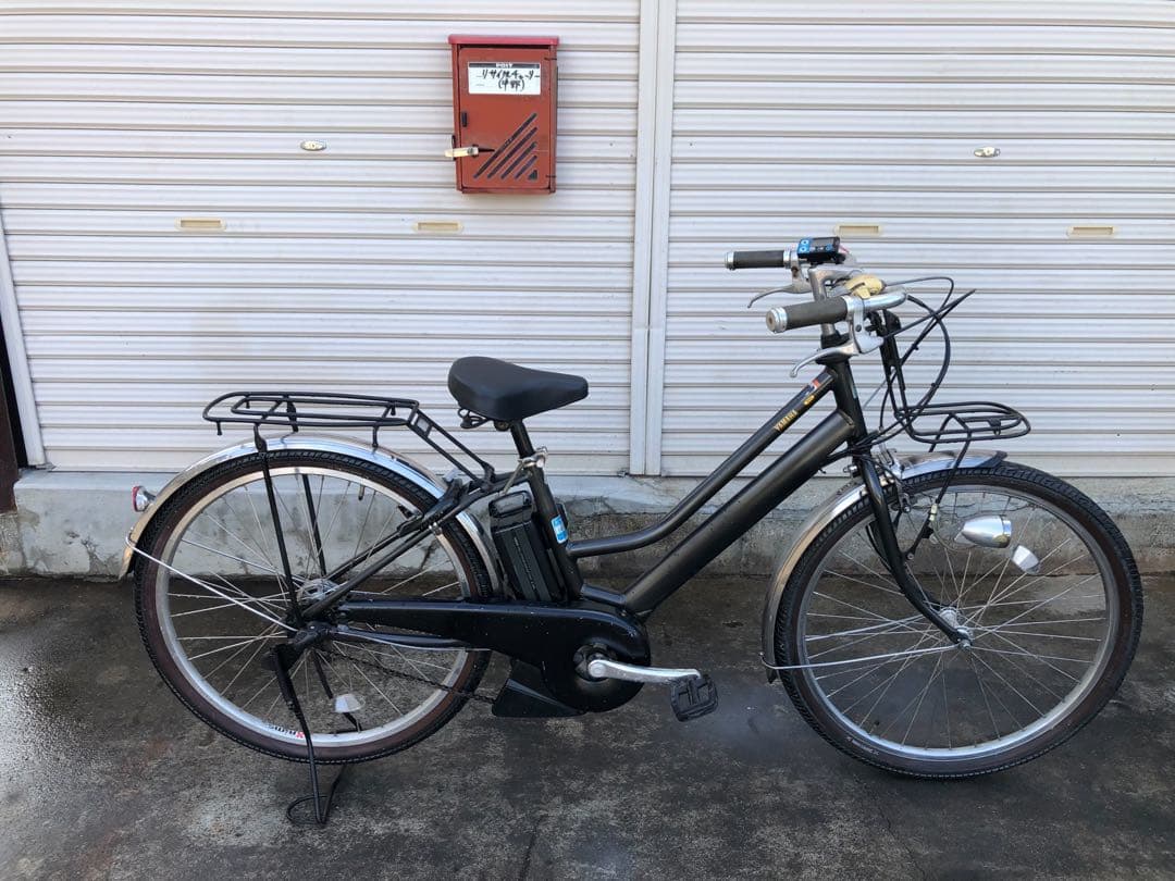 ヤマハ最新機種電動アシスト自転車pas Mina26インチブラックアルミボディー