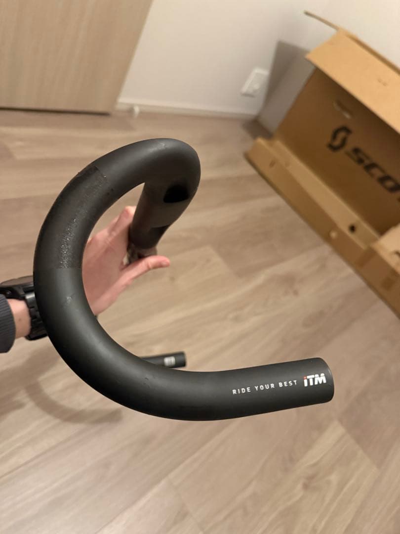 【カーボン】ITM X-ONEハンドルバー 400mm