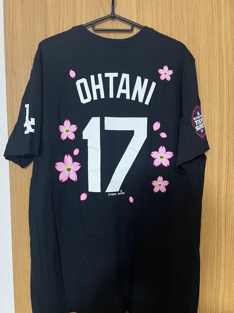 ドジャース MLB World Tour 大谷翔平 Tシャツ　黒　村上隆　L