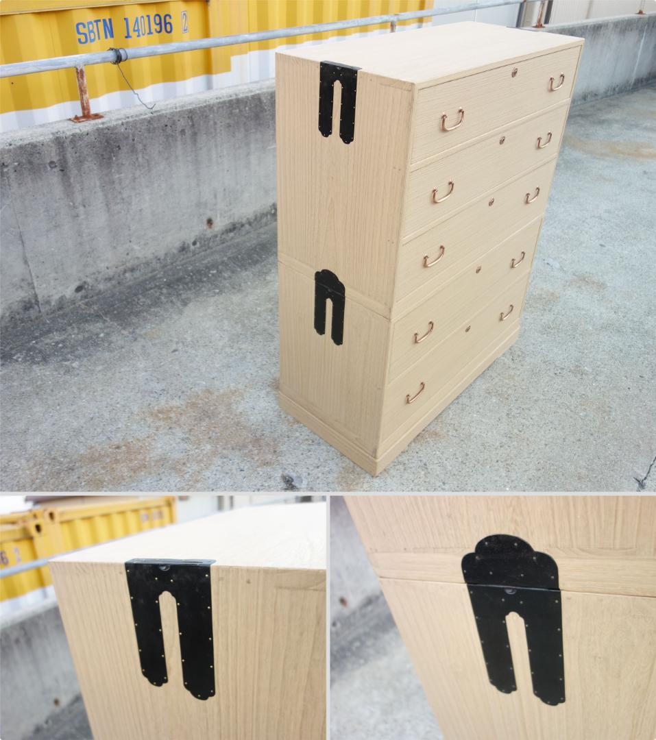 【中古】M▼桐 たんす タンス 箪笥 チェスト 引き出し 5段 (37281)