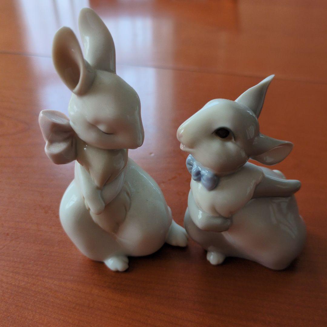 リヤドロ Nao by LLADRO 置物 陶器うさぎ フィギュリン