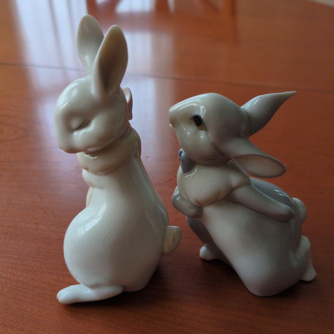 リヤドロ Nao by LLADRO 置物 陶器うさぎ フィギュリン