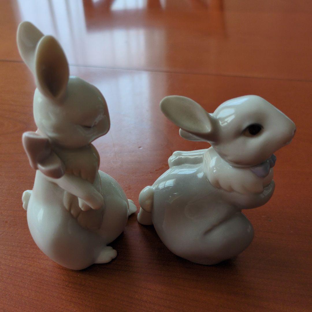 リヤドロ Nao by LLADRO 置物 陶器うさぎ フィギュリン