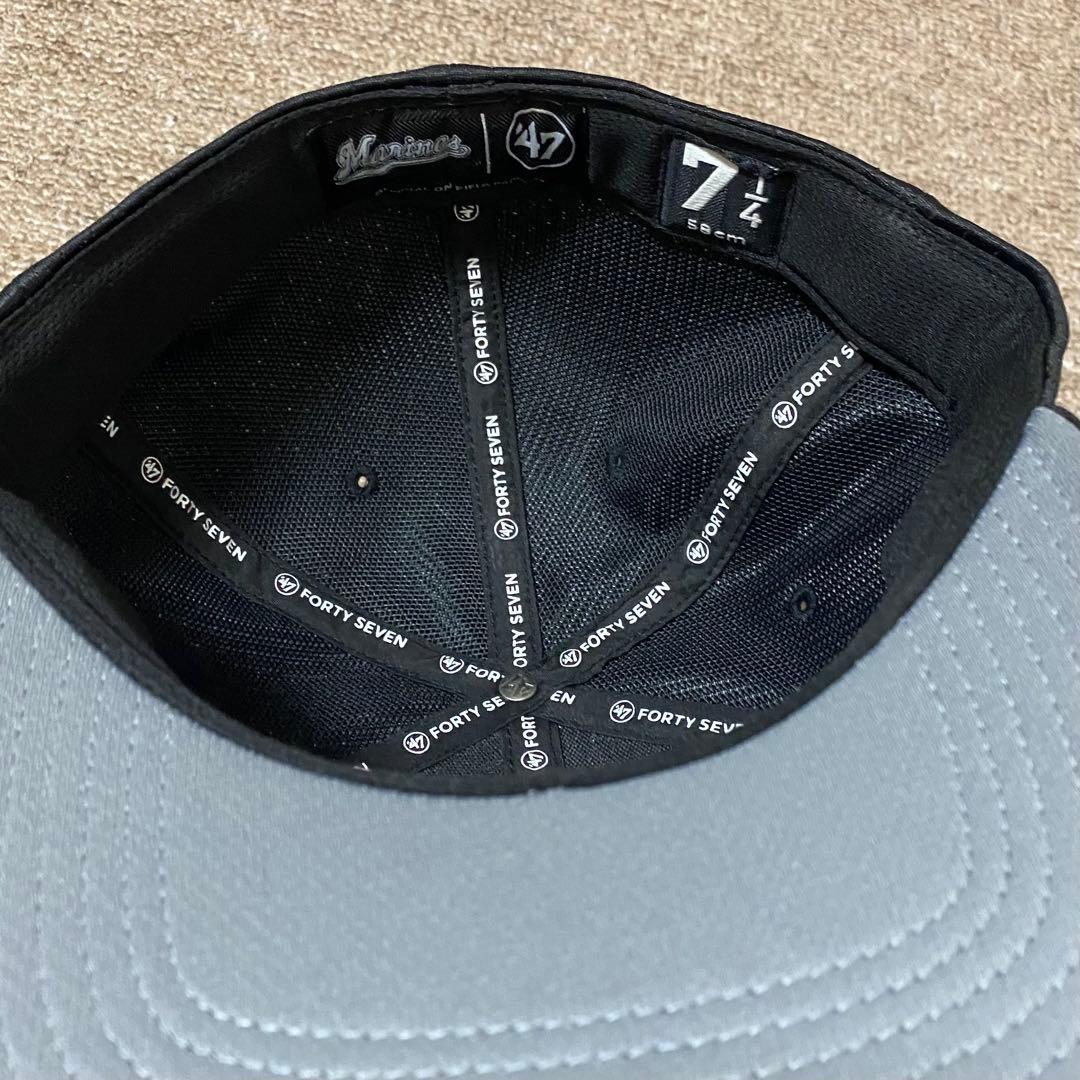 新品　千葉ロッテマリーンズ　プロコレクション　47Brand　キャップ　58cm