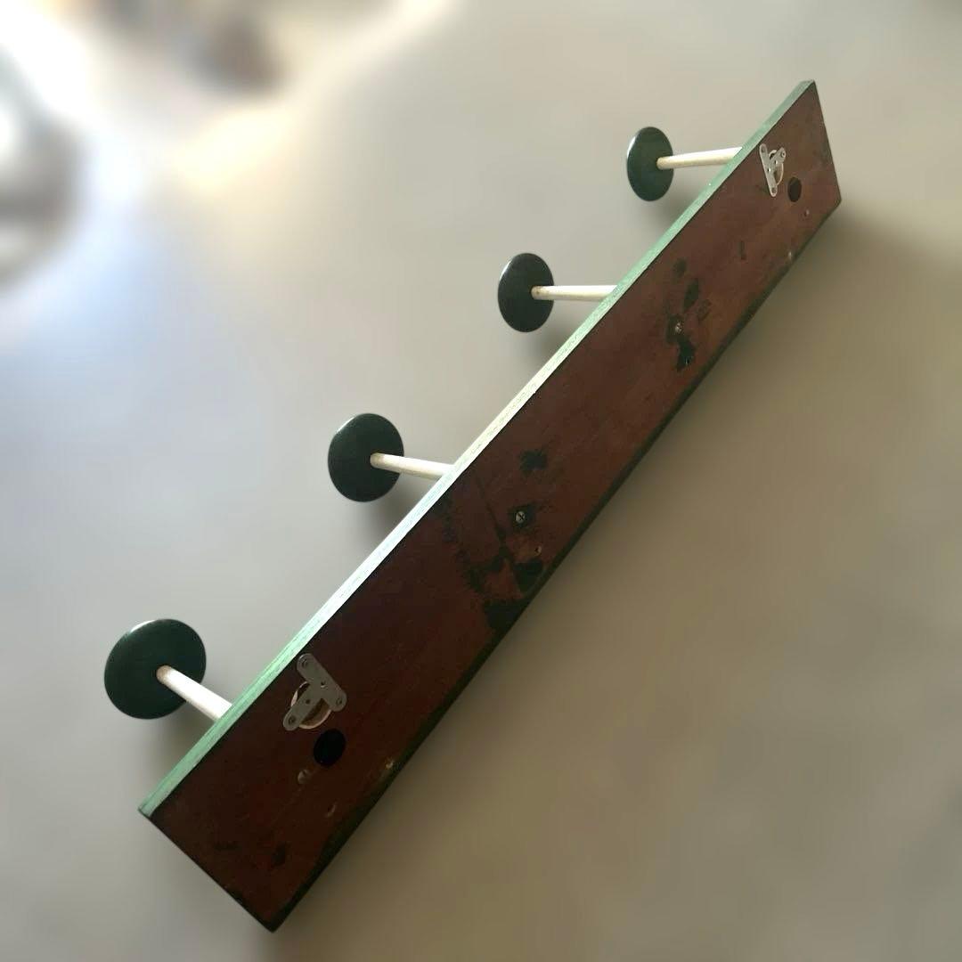 ヴィンテージ 木製ウォールフック 古道具 ミッドセンチュリー モダン
