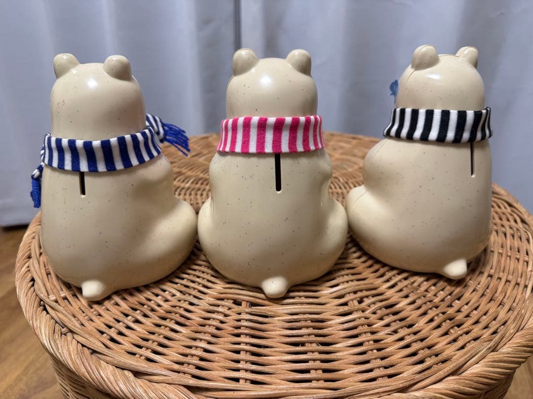 Polar Bear Money Box マフラー付き　北欧　フィンランド