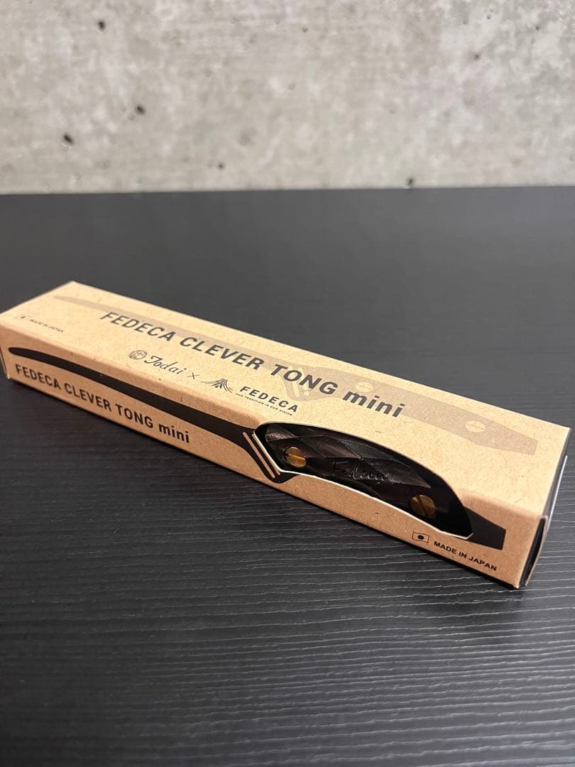 定価8,800円 フェデカ トング ミニ 名栗黒檀　純正革ケースセット　新品