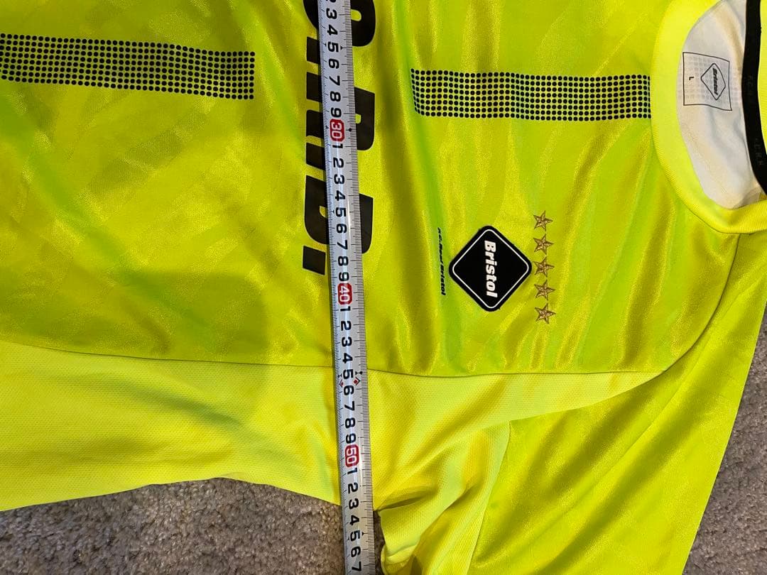 F.C.Real Bristol 蛍光イエロー シャツ Lサイズ