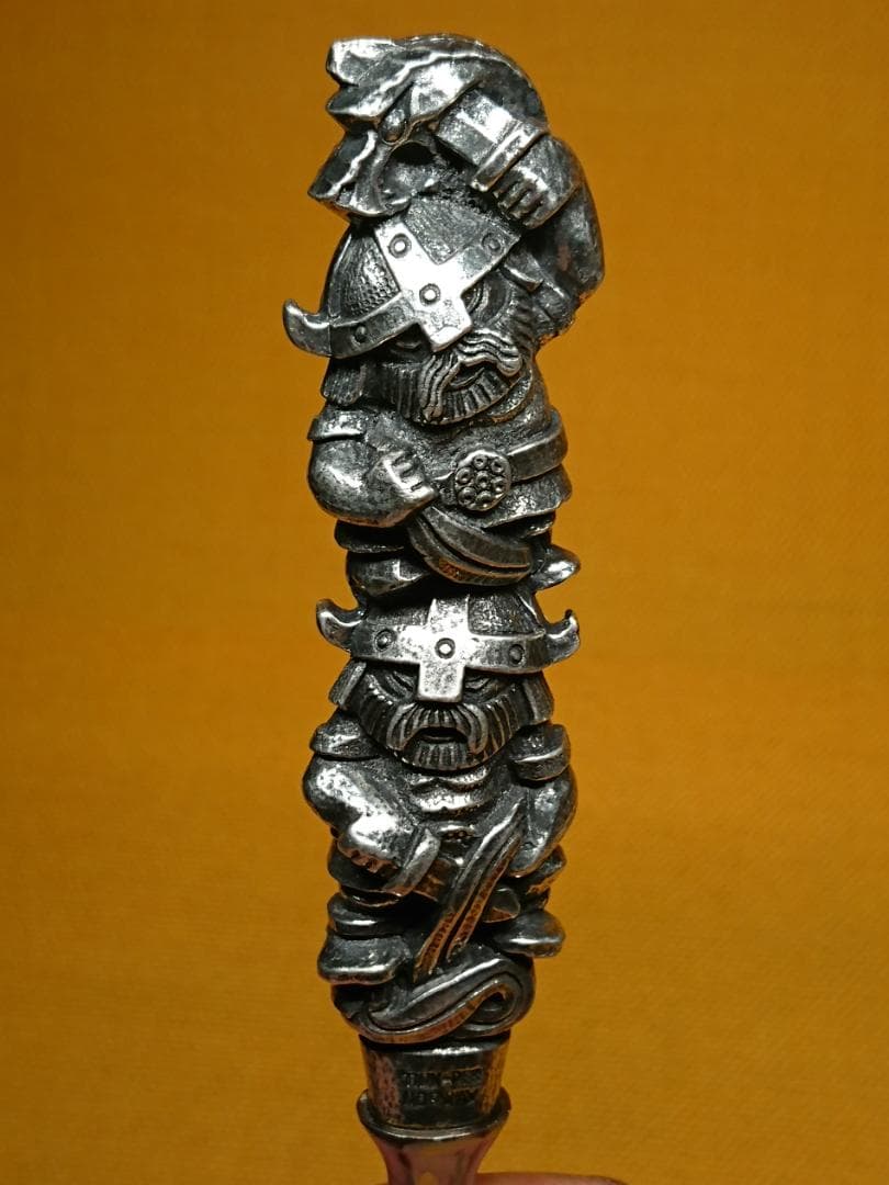 【美品】バイキング　金属　ビンテージ　北欧　置物　工芸品　美術品　A2538
