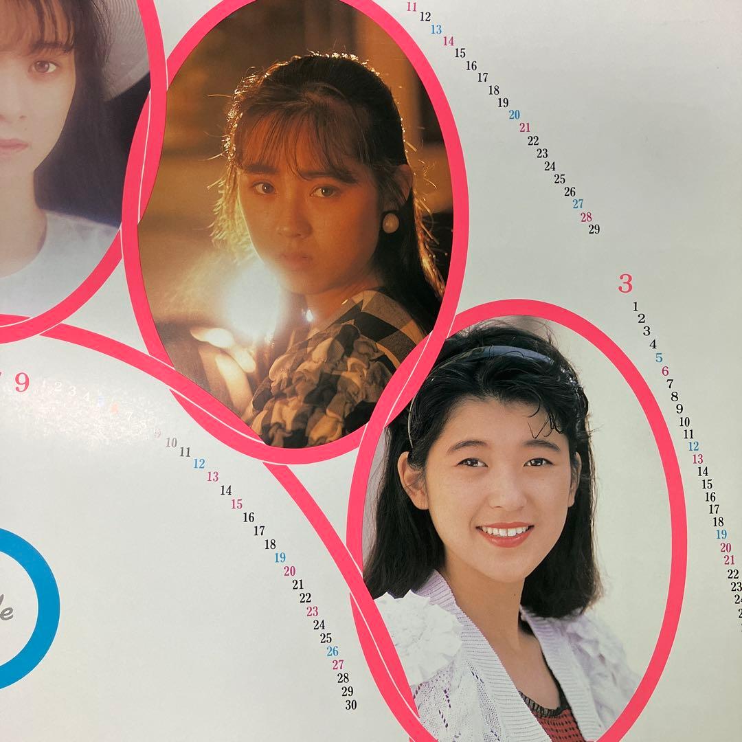 おニャン子クラブ　Circle　B1 カレンダー　ポスター　1987-1988
