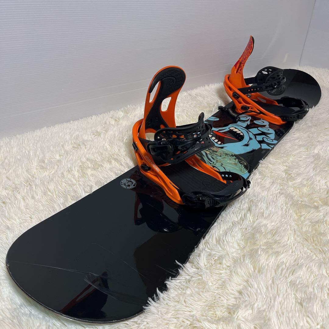 SANTA CRUZ スノーボード144cm FLUX TT ケース3点セット