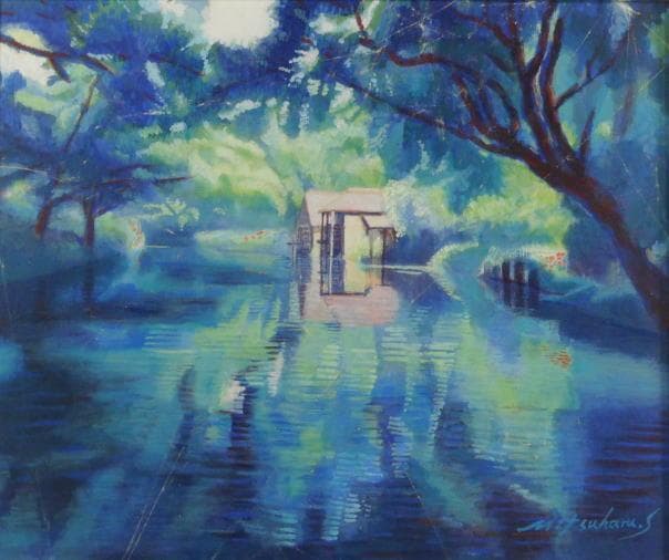 齋藤光晴　 　水車小屋のある風景