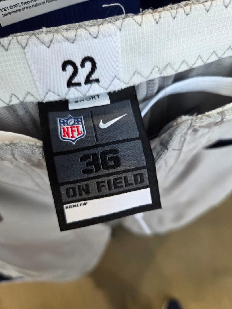 NIKE NFL ゲームパンツ グレー #22 サイズ36