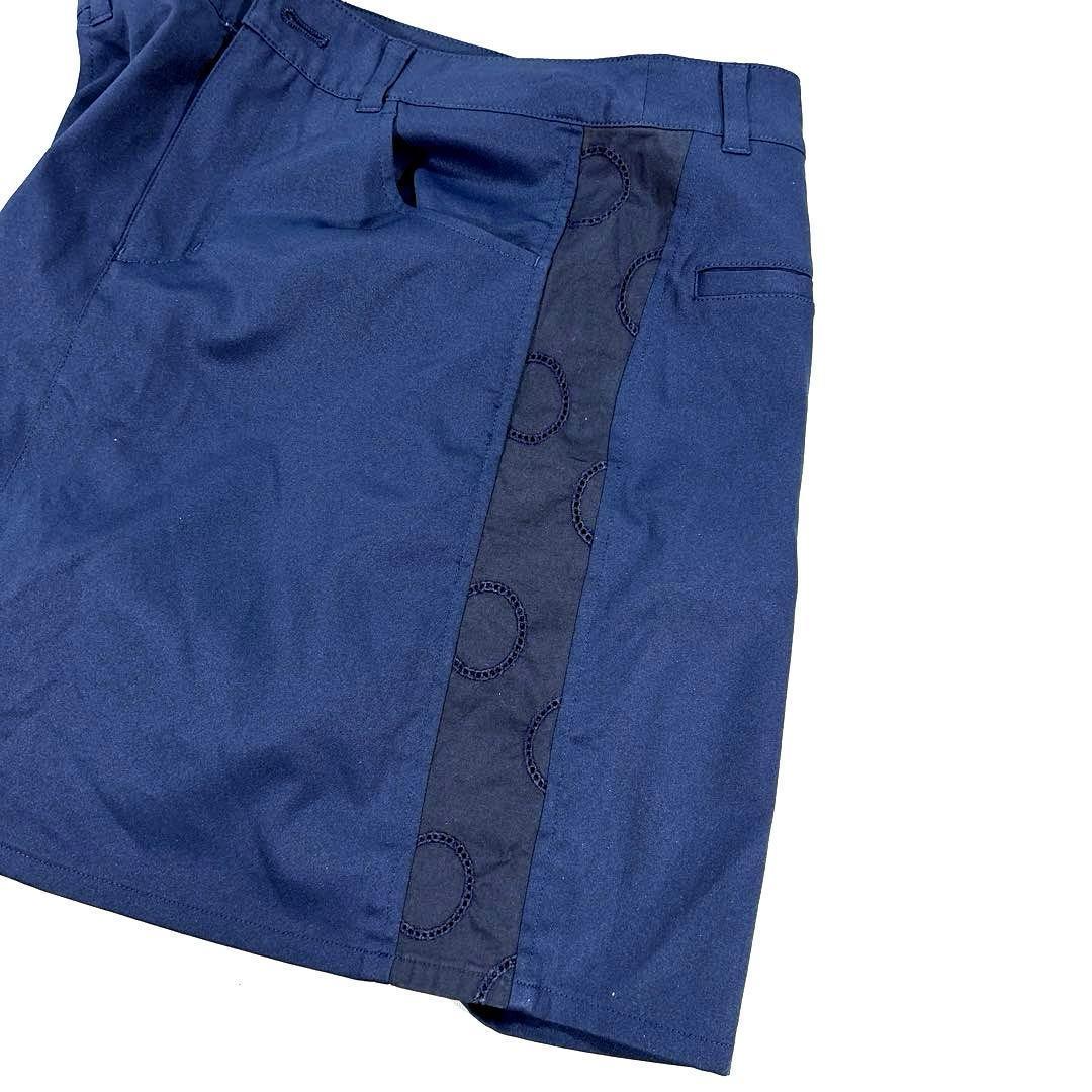 ビームスゴルフ　S カットワーク　スカート　ネイビー　春夏　パープルレーベル