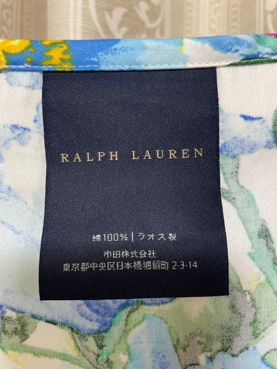 【新品未使用タグ付き】ラルフローレン　花柄　アシュリンフローラル　エプロン