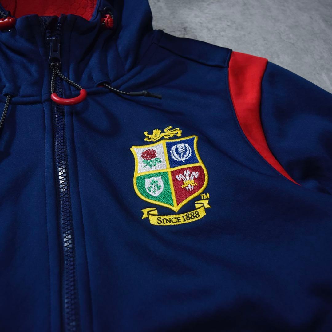 【レア】canterbury ライオンズ 英国 ジップパーカー ジャージ 紺
