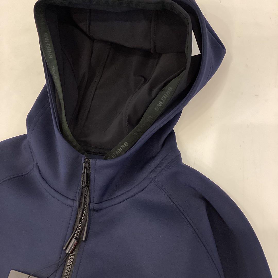 新品　BRIEFING　FAKE LAYERED PAKA ネイビーS