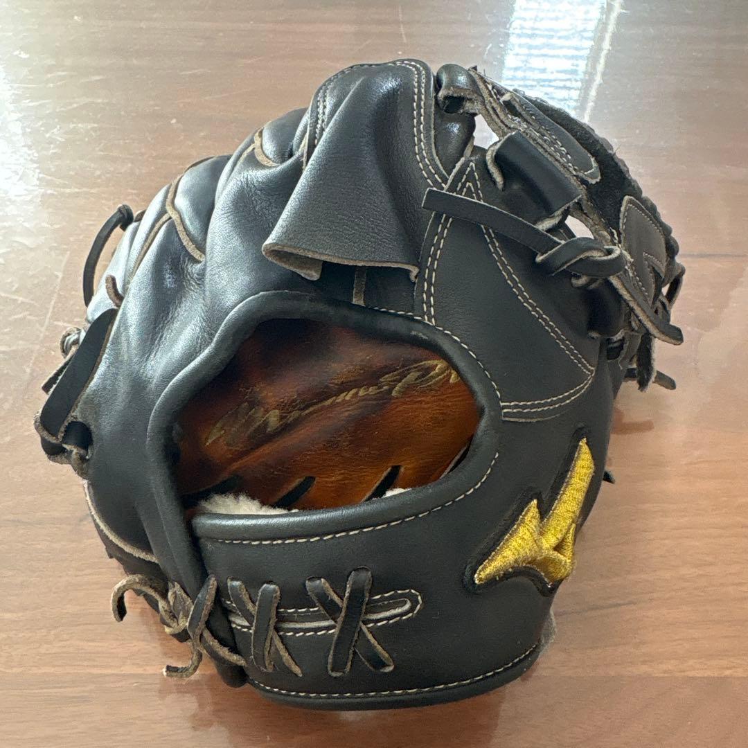 【値下げ】Mizuno Pro ミズプロ 硬式 投手 HAGA JAPAN 黒