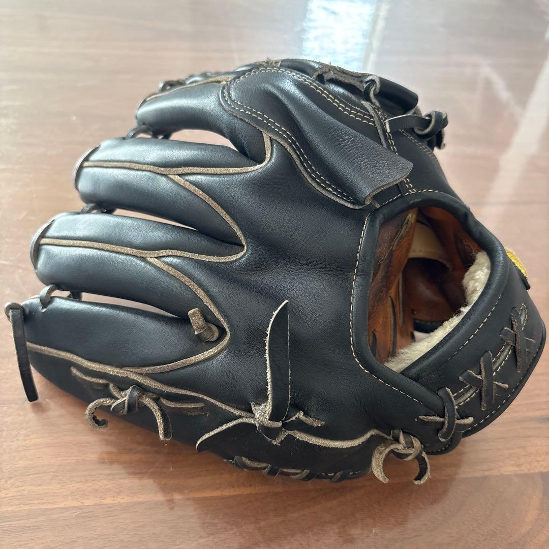 【値下げ】Mizuno Pro ミズプロ 硬式 投手 HAGA JAPAN 黒