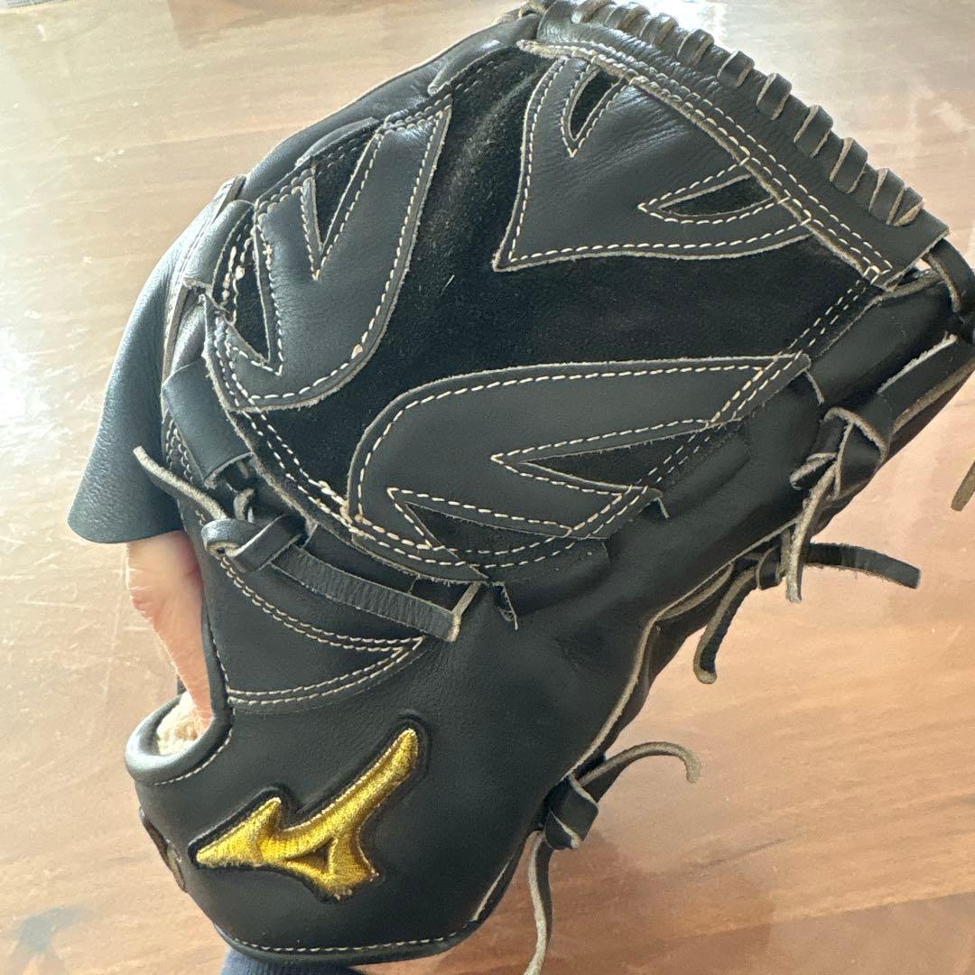 【値下げ】Mizuno Pro ミズプロ 硬式 投手 HAGA JAPAN 黒