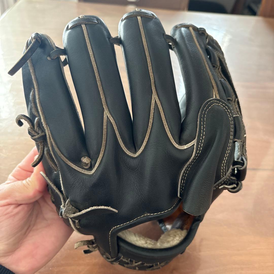 【値下げ】Mizuno Pro ミズプロ 硬式 投手 HAGA JAPAN 黒