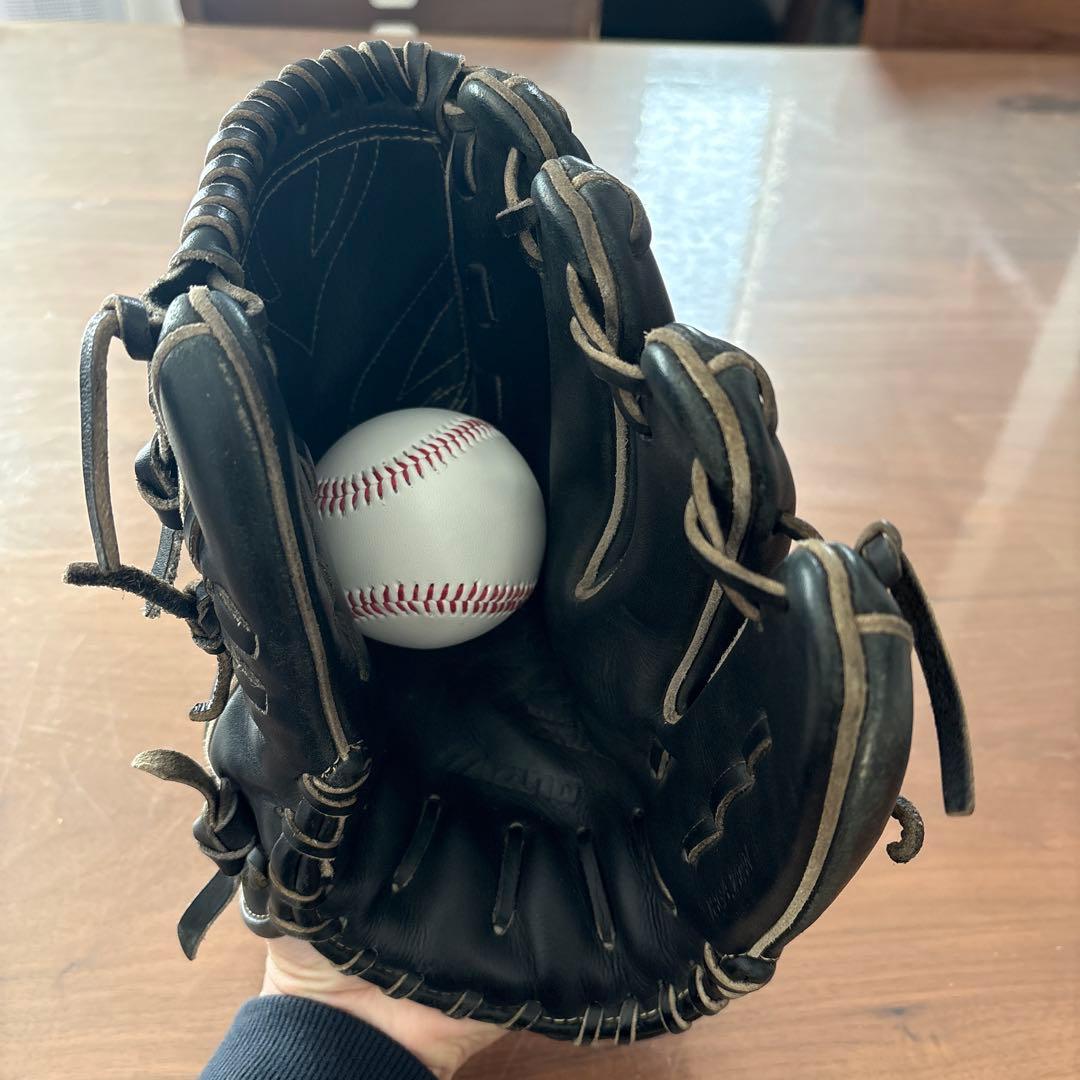 【値下げ】Mizuno Pro ミズプロ 硬式 投手 HAGA JAPAN 黒