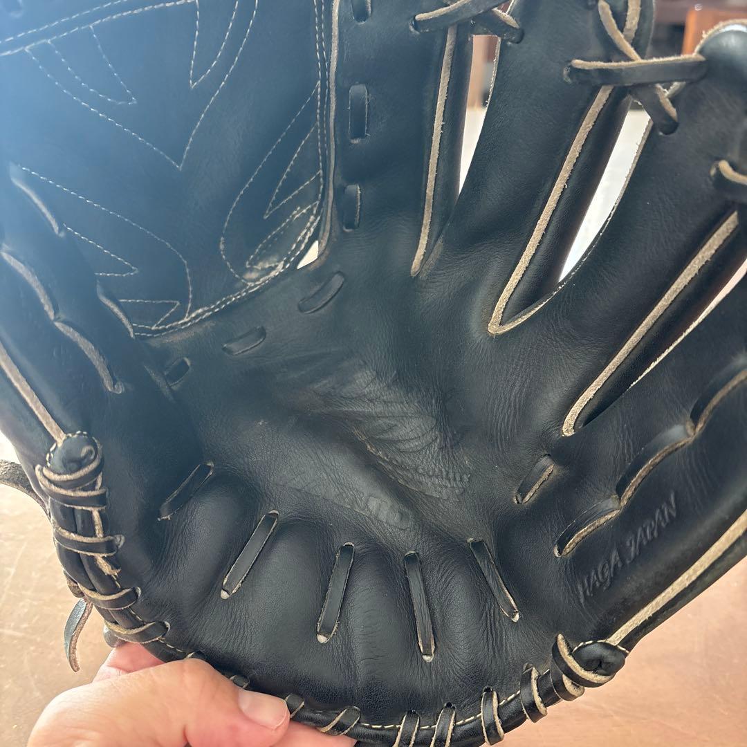 【値下げ】Mizuno Pro ミズプロ 硬式 投手 HAGA JAPAN 黒