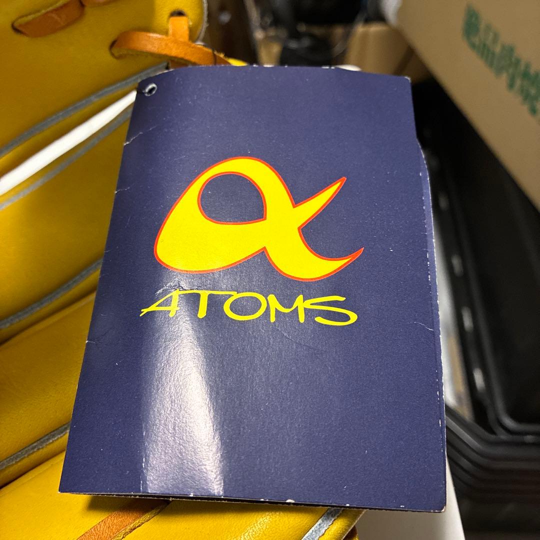 ATOMS アトムズ 軟式　グローブ　ANG-5X YLW 右投用　未使用