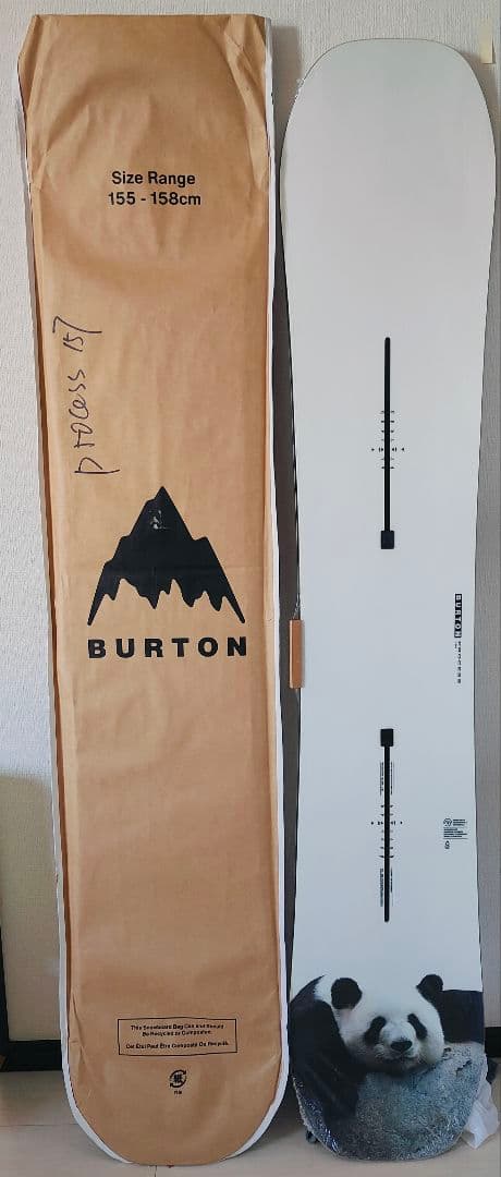 BURTON スノーボード 155cm パンダデザイン