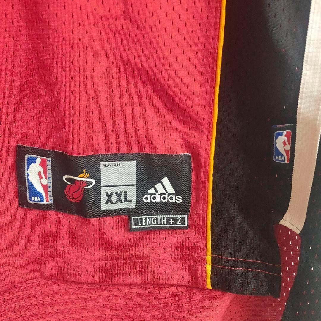 riku【NBA】 XXL 赤 黒 マイアミ・ヒート ウェイド バスケ