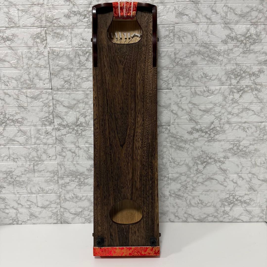 ③美品　ゼンオン 文化箏 上級 13弦 専用スタンド（立奏台）　短琴　柏葉