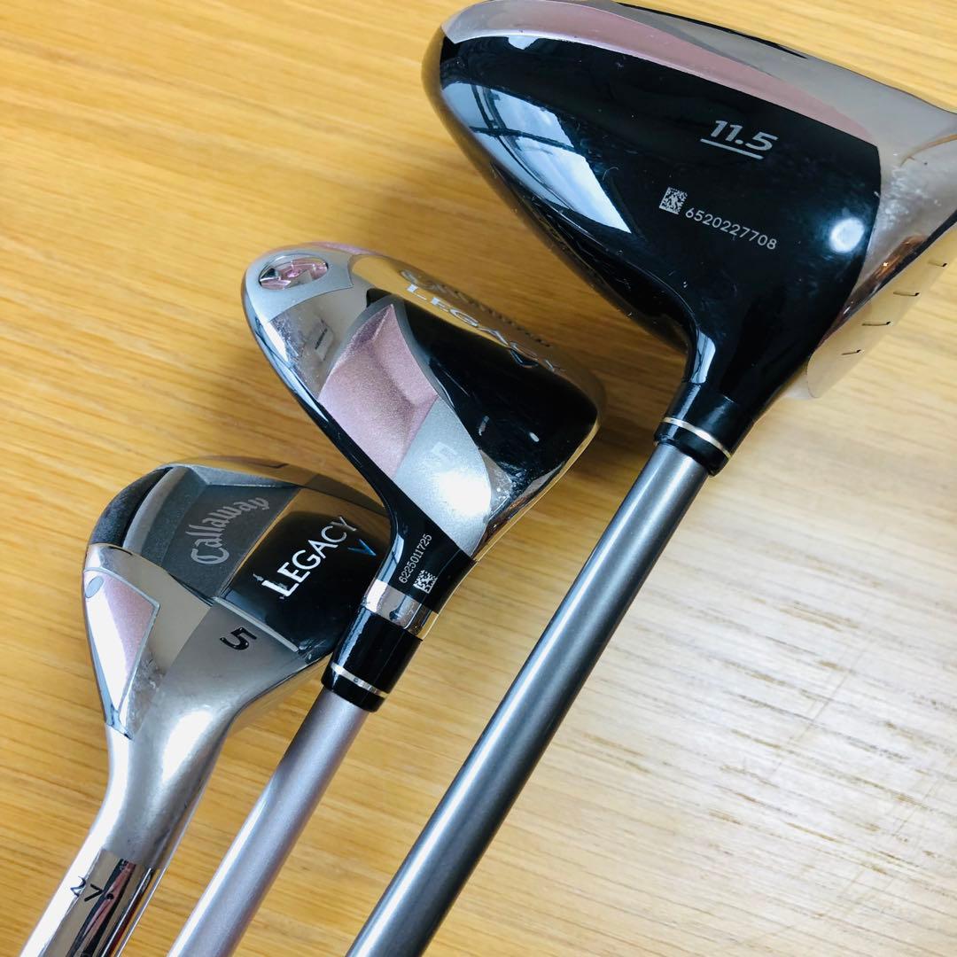CALLAWAY LEGACY V W‘S ウッド 3本セット　DR／FW／UT
