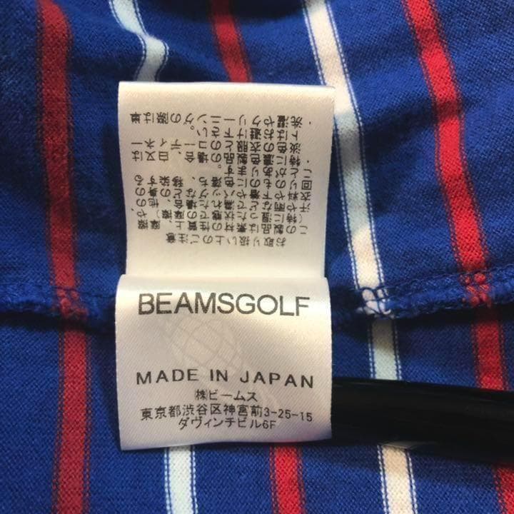 ビームスゴルフ ワンピース ウェア 日本製 ブルー ボーダー Lサイズ