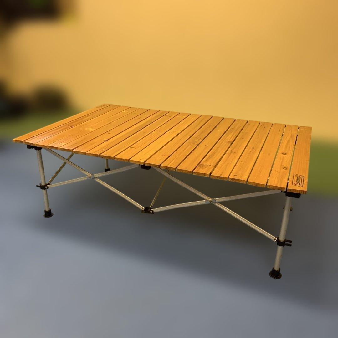 Coleman コールマン ナチュラルウッド ロールテーブル 【110cm】