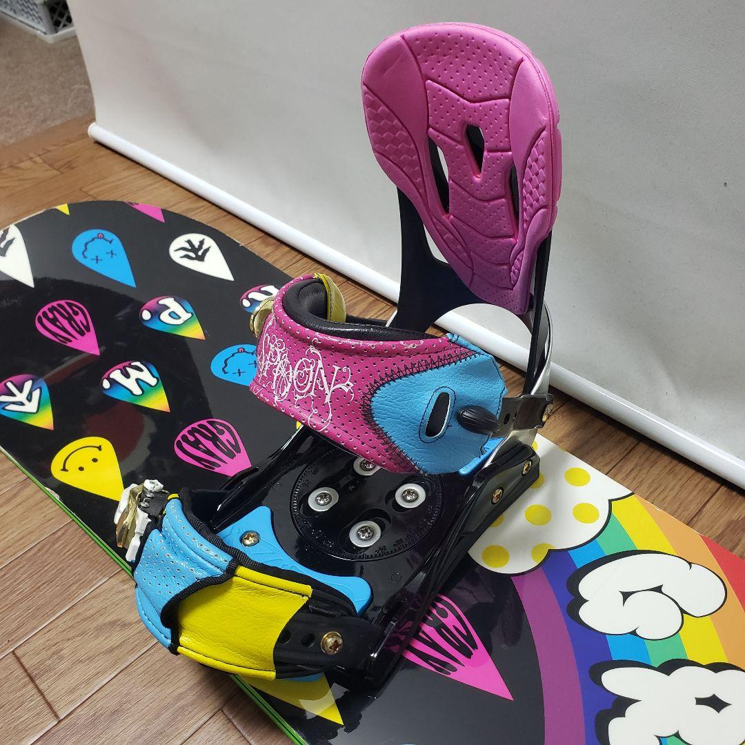 美品 GRAY 153cm スノーボードセット