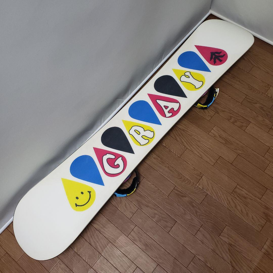 美品 GRAY 153cm スノーボードセット