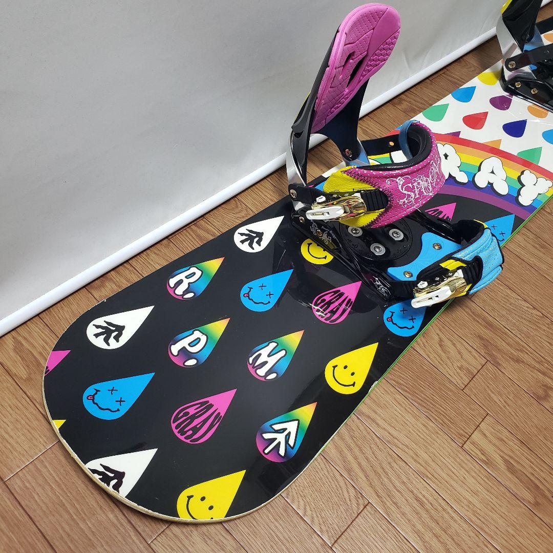美品 GRAY 153cm スノーボードセット