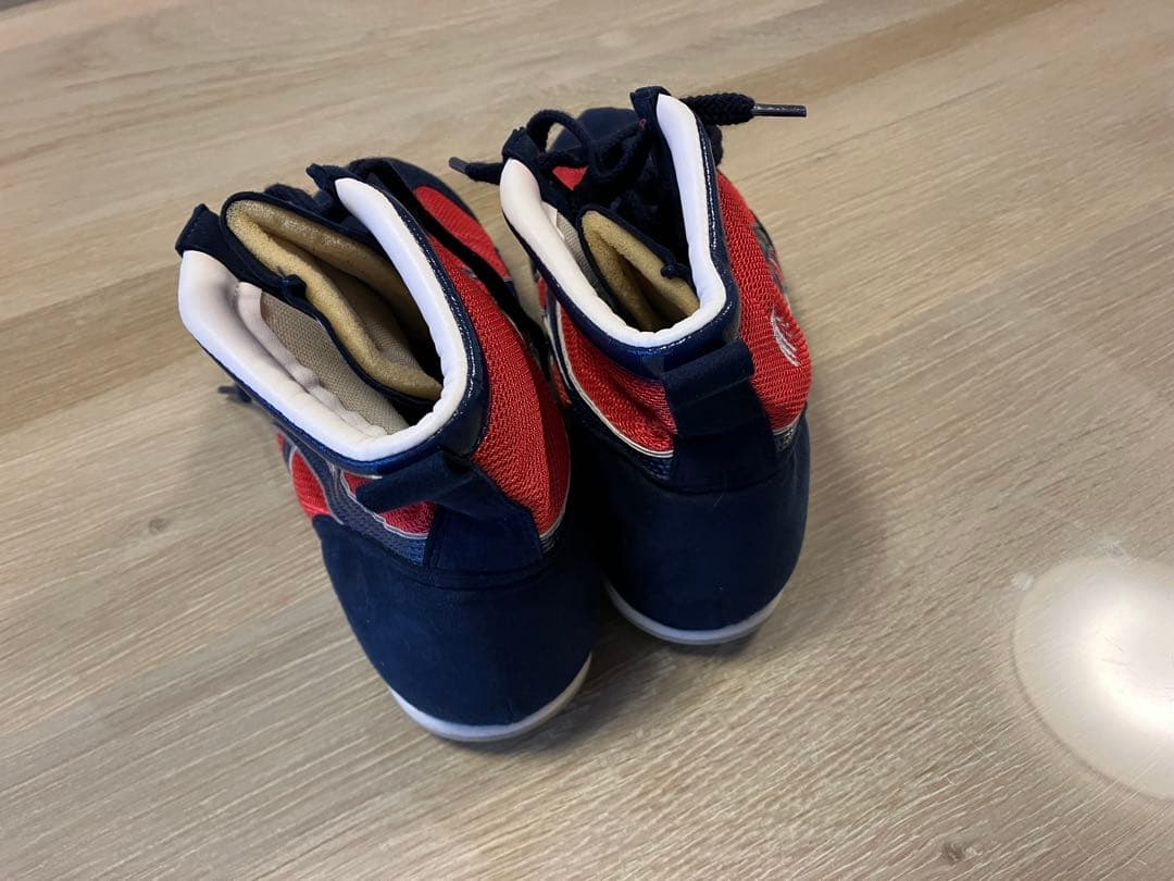 ASICS ボクシングシューズ レッド/ネイビー 25cm