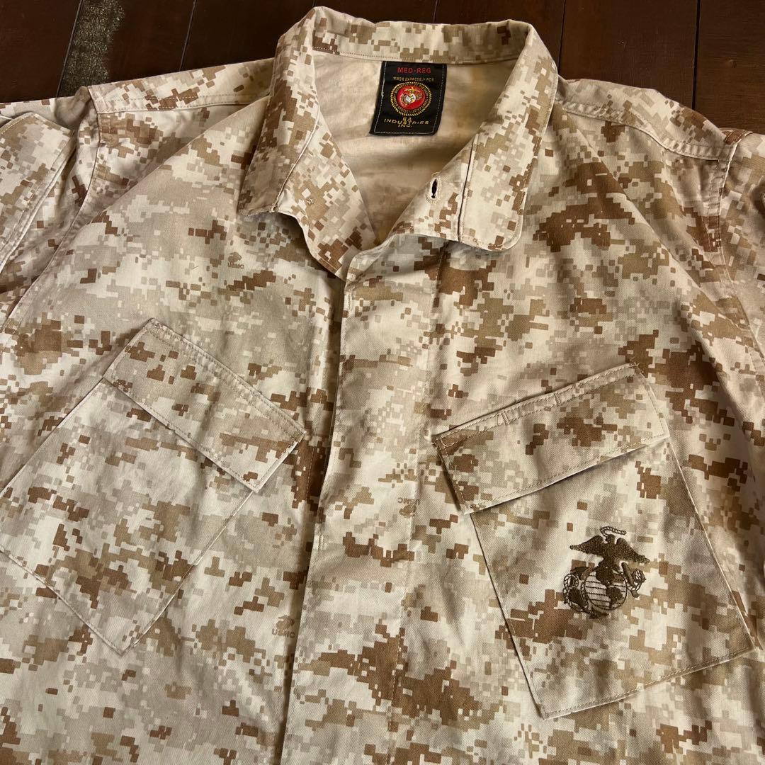 USA製！！【USMC 米軍海兵隊】MARPAT デジタル迷彩シャツ カモ