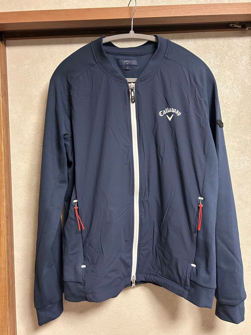 Callaway ネイビー フルジッパー ジャケット Lサイズ