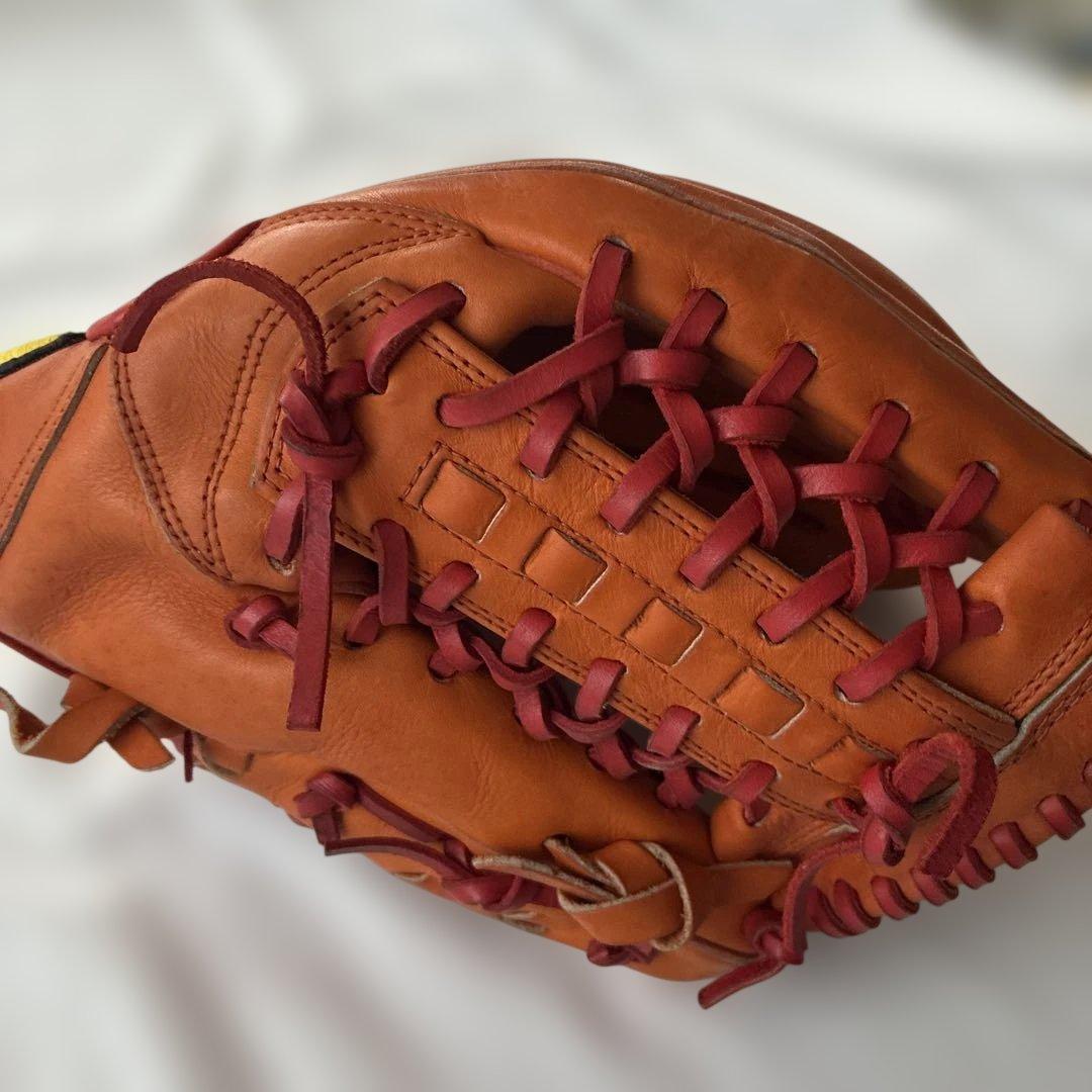 Wilson 野球グローブ オレンジ レザー