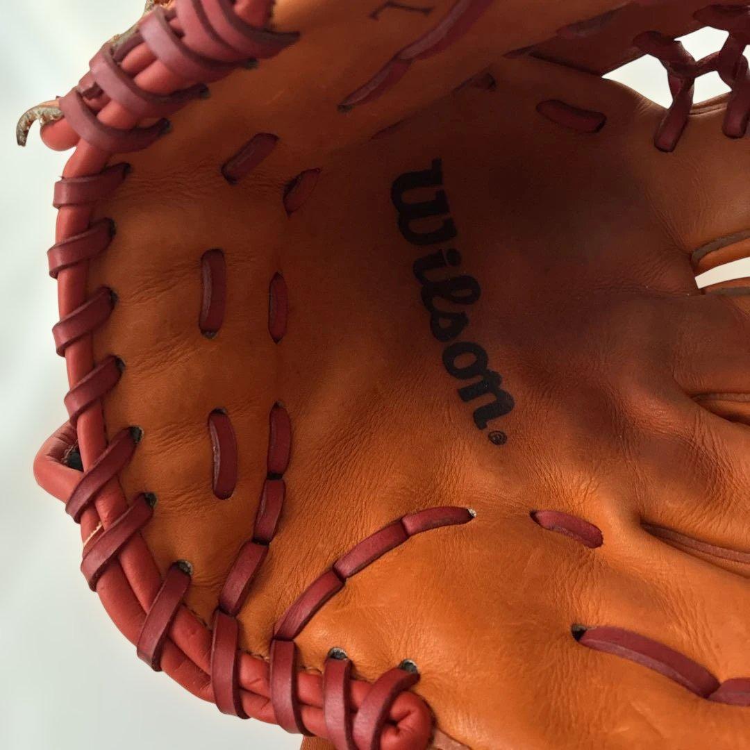 Wilson 野球グローブ オレンジ レザー