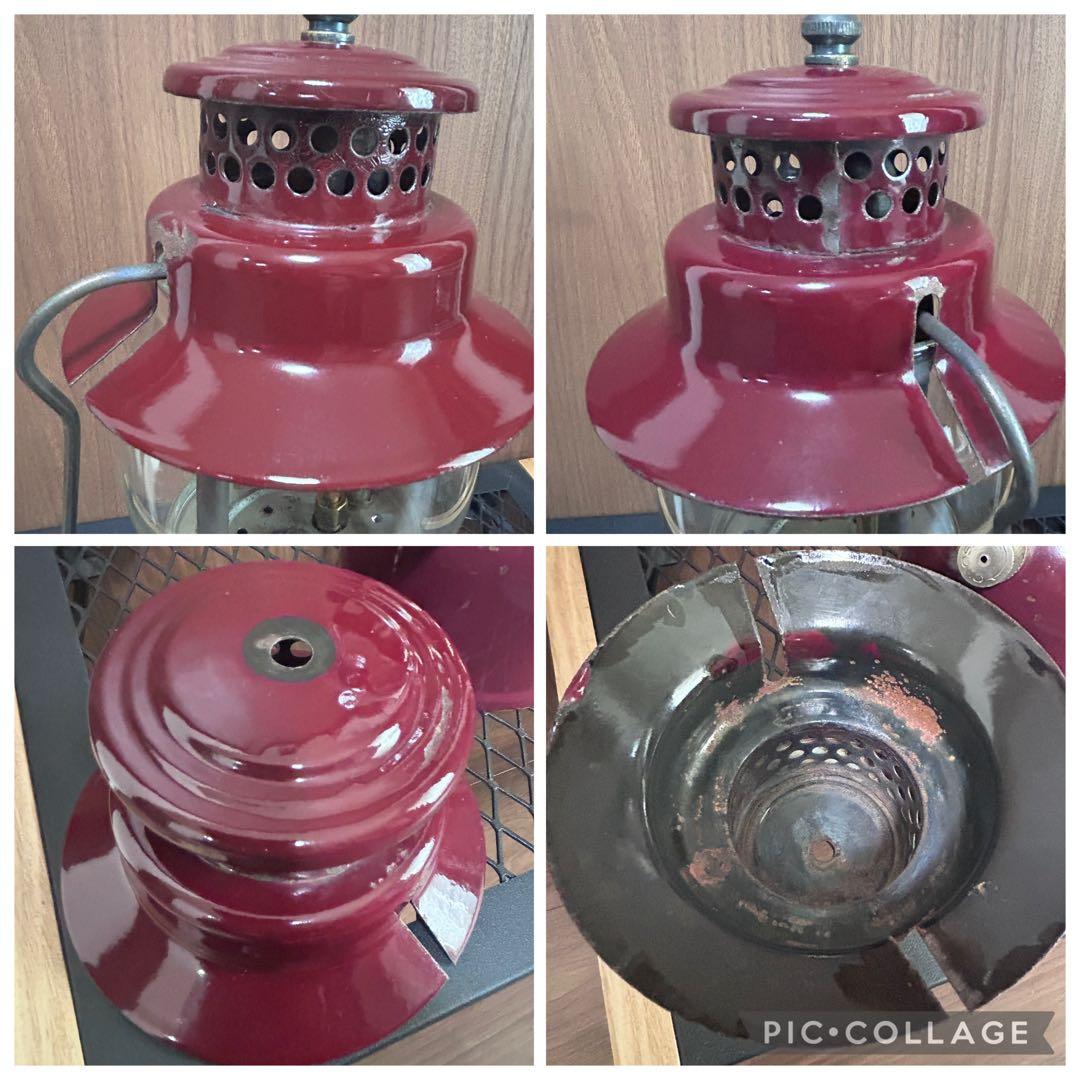 整備済み‼️☆Coleman 242B Custom lantern☆バーガンディ