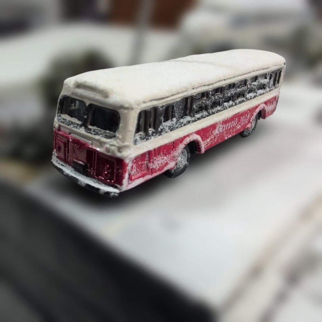 （12）鉄道情景ジオラマ（Nゲージ）No.12「雪の新幹線と冬の釣り人たち」